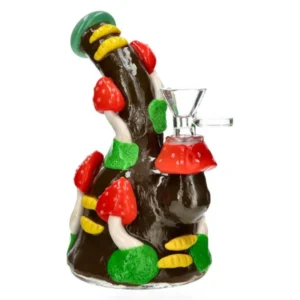 Glass Bong - Mini Mushroom (17cm)