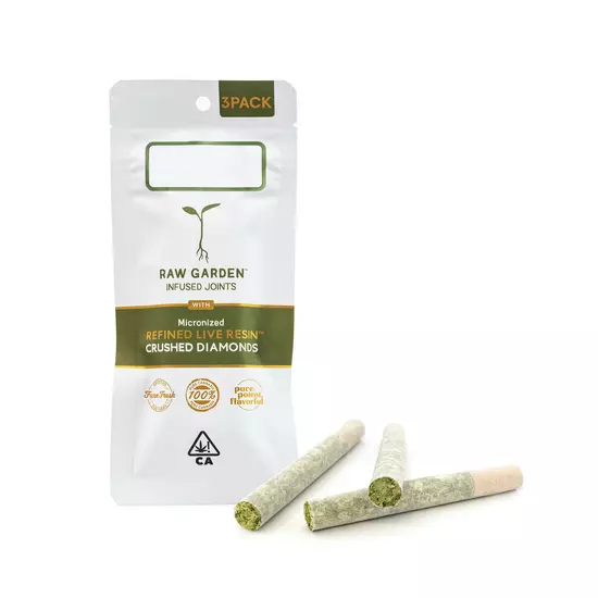 Raw Garden Pink Pegasus (H) - Live Resin Infused Pre-Rolls