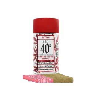 STIIIZY 40's Infused Pre-Rolls - Strawberry Cough (S)